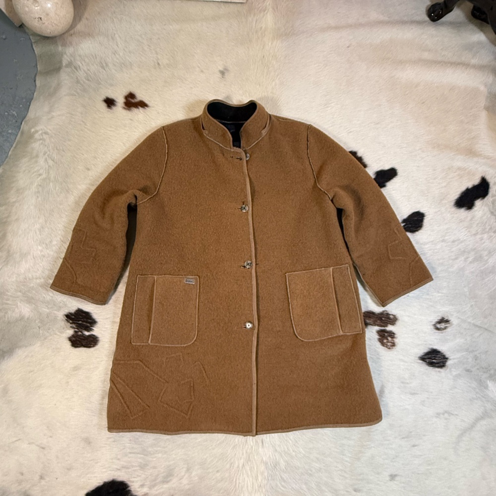Vintage Epsilon Canada Oversized Camel Wool Coat XXL